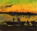 Chalands de charbon 2 Vincent van Gogh